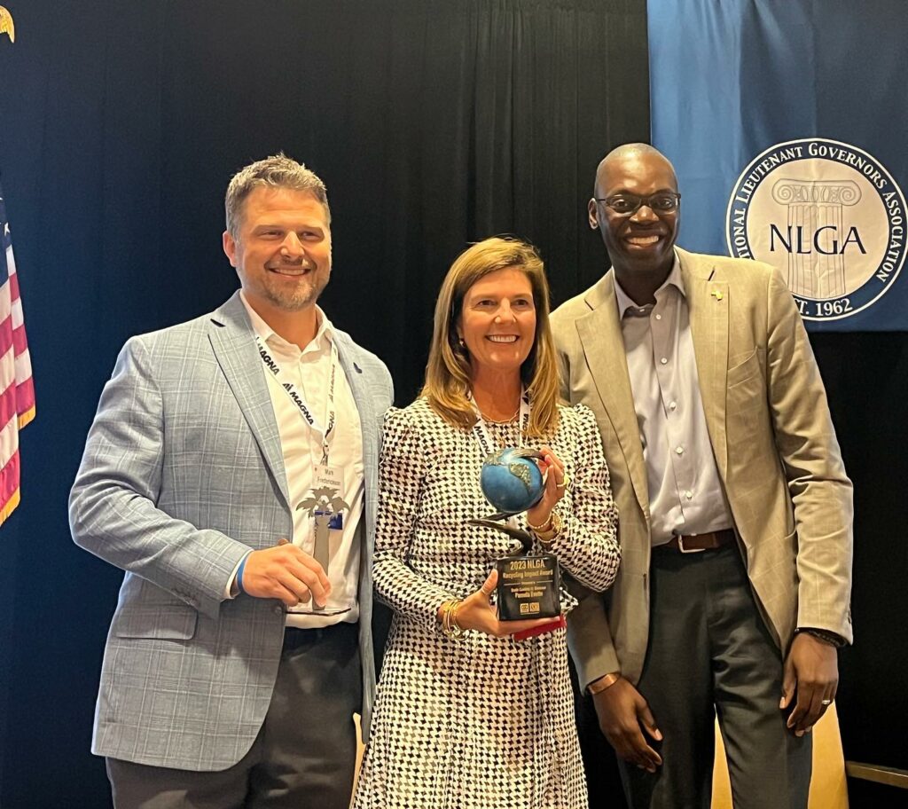 The Institute of Scrap Recycling Industries (ISRI) has awarded South Carolina Lt. Gov. Pamela Evette with the 2023 Recycling Impact Award.